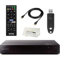 Wi-Fi에 내장된 소니 BDP6700 4K 업스케일링 블루레이 DVD 플레이어 - 리모컨 고속 HDMI 케이블 울트라 USB 플래시 드라이브 64GB