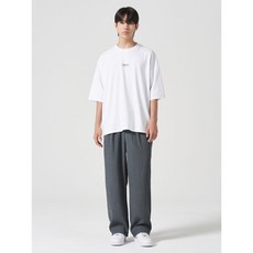 브랜드정품 에잇세컨즈 8SECONDS 크리즈 세미와이드 밴딩 슬랙스 그레이 (424721DY13) 350699