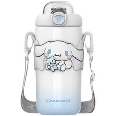 한요돈 쿠로미 보온병 어린이용 매직 플라스크 선물 진공 단열재 500ml 316 스테인리스 스틸 출퇴근 학교 생일 귀여운 아이 차갑고 뜨겁게 유지 휴대용, Cinnamoroll