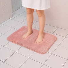 애플민트 프리미엄 극세사 욕실 발매트 빨아쓰는 먼지없는 부드러운 매트, 04.핑크