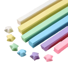 피아루네 별접기 종이, 540매, 파스텔 6색