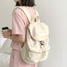 삼송언니 기저귀가방 백팩 가벼운 방수 백팩, 아이보리