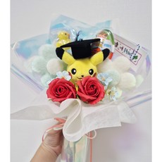 포켓몬 피카츄 졸업식 꽃다발 학사모 수료식 입학식 어린이집 유치원 초등 중등 고등 대학교