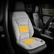 [SMTONE] 겨울 자동차 극세사 온열시트 USB 12V 겨울 열선방석 차량용 온열매트 12V전기방석 가열식 자동차 시트 극세사 방석쿠션, 운전석, 그레이
