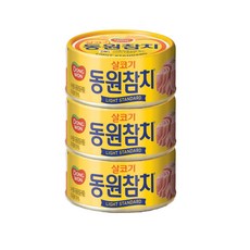 동원 라이트 스탠다드 참치, 100g, 3개