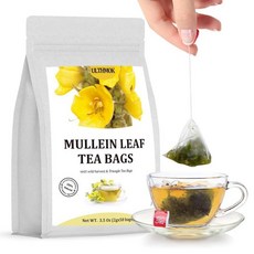 프리미엄 백리향 잎 티백 100프로 순수 잎 첨가제 없음 카페인 프리 140075, Mullein Tea, 120g, 100개