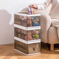 칸칸이 서랍형 속옷 바지 티셔츠 수납정리함, 1개, 투명브라운