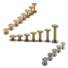 아령장식 평자아령장식 나사형아령장식 벨트고정장식, 1개, 골드10x5mm