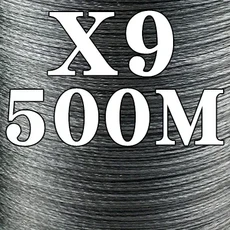 GHOTDA-X12 X9 낚싯줄 1000M 12/9/8 가닥 브레이드 PE 멀티필라멘트, 08 5.0, 12 X9 Dark Gray 500M