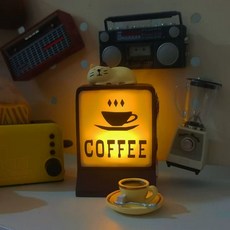 냉장고 마그넷 미니어처 소품 입체 자석 주방 가전 마그네틱 인테리어 장식용, AH. 커피 하우스 자기 냉장고 스티커 3 개의 꽃 새