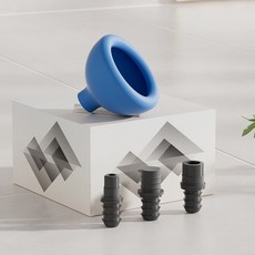 排痰鼓壓拍痰器 嬰兒童拍背 舒適安全, 1個, 小號藍色【配3種轉接頭】