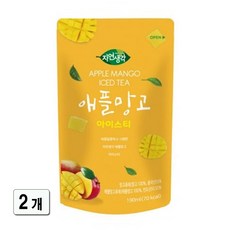 자연생각 애플망고 아이스티, 190ml, 2개