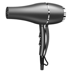 고속 고출력 미용사 전용 헤어드라이기 다단계 풍속 온도 조절, 그레이, M-8805