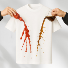 랑 남녀공용 50수 오염방지 화이트 무지티셔츠 반팔