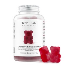 Teddi Lab by Unichi 蔓越莓萃取物 小熊軟糖, 180g, 1個