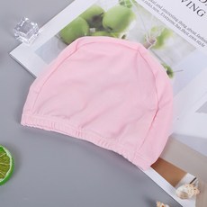 男女童兒童通用泳帽 舒適彈性游泳帽, 1個, 粉色