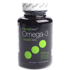 ASCENTA Omega 3魚油膠囊 1250mg, 1罐, 60顆, 1罐