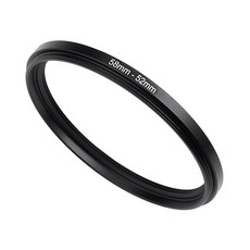 58MM ~ 49MM 49MM) 어댑터 필터(58MM CPL UV 링 어댑터 ND 메탈 스텝다운 필터 브랜드 모든, 58mm-52mm, 1개