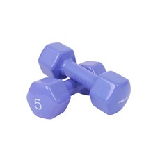 리에스 아이워너 뷰티 육각 덤벨 아령 5kg 블루베리 2개 홈트아령
