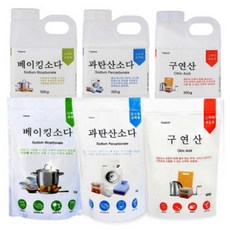 키친이레 천연세제 베이킹소다 구연산 과탄산소다 세탁조청소 세제 리필 용기 세탁살균 항균, 과탄산소다_리필1kg, 500g, 1개
