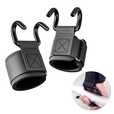 도나토르 바벨 철봉 갈고리 손목보조스트랩2p, 블랙, 2개