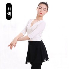 빅사이즈 현대 공연 훈련 여자 무용 연습복 사계절 학원 쉬폰 슬림핏 트레이닝 무대