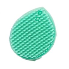 褲公主 矽膠洗臉刷 去角質軟毛潔面刷 去黑頭按摩美容工具, 1個, 綠色