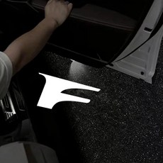 차량 프로젝터 램프 자동 도어 웰컴 라이트, 1개, 3. LOGO H