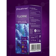 Aquaforest AF Fluorine 濃縮氟離子添加劑 50ML 強化藍白色彩, 1個