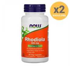 나우푸드 로디올라 500mg 베지 캡슐, 60정, 2개