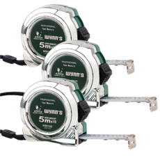 윈즈 강철 줄자 5M 접히지 않는 튼튼한 줄자, 3개