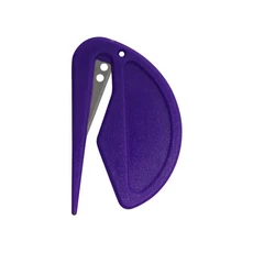 1개 플라스틱 미니 레터 오프너 봉투 종이 절단 아트 유틸리티 나이프 로프 박스 펫 매듭, 03 deep purple