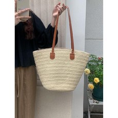밀짚 라탄백 숄더백 토트백 해변 가방여성 밀짚가방 대용량 비치백 여름 백