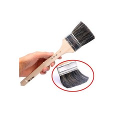 일반편도 4호 유성 페인트붓 사색 편도 청소붓 청소솔 손잡이 자루긴 브러시 바니쉬 오일 도장 도색, 일반편도 4호 유성 페인트붓 사색 편도 소지붓 청소붓, 1개