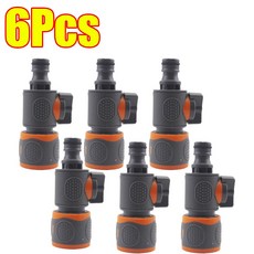 1 9Pcs 정원 호스 퀵 커넥터 16mm 차단 밸브 스위치 니플 관개 튜빙, B 6Pcs