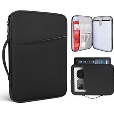 태블릿PC 파우치 케이스 커버 멀티수납 아이패드 갤럭시탭 레노버 아이뮤즈 뮤패드 샤오미 미패드 엘지 지패드 울트라탭 태클라스트 APEX 디클 엠피지오 호환용 케이스나라, 13인치, 블랙, 1개