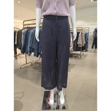 비꼴리끄 린넨 솔리드 자수 팬츠 B262WS1010390_s 705183