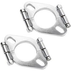 이블 에너지 2.5인치 분할 플랜지 수리 키트 배기 플랫 타원형 플랜지 연결 탄소강 배기 플랜지 교체 2개 PCS, 2"