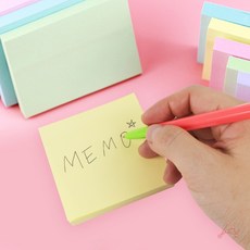 정사각 접착식 메모지, 블루