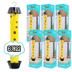 핌핀 버그제로 플라이스틱 초파리 끈끈이트랩, 6개