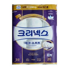 크리넥스 데코앤소프트 3겹 화장지, 40m, 30개입, 1개