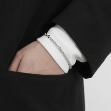 티키타 남자 팔찌 얇은 사슬 체인 써지컬스틸 학생 데일리 패션 Ficko