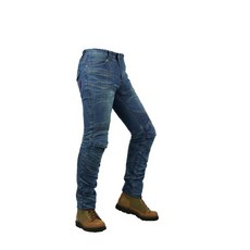 바이크 진 청바지 라이딩 남자 데님 팬츠 오토바이 남성 방풍 바지, 블루(보호구 미포함)