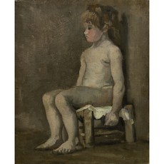 Nude Girl Seated 편집아트포스터 감성선물 고흐, 그림만(매트지), A6