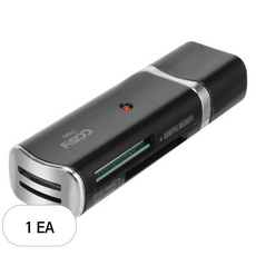 코시 이지웨이 카드리더기, CR980, 블랙, 1개