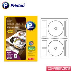 프린텍 애니라벨-CD-R라벨 V3771S 100매, 빠른배송