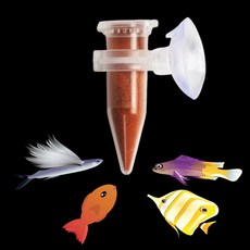 부착 사료통 어항 급식기 열대어 구피 먹이통, 1개, 1ml