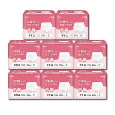 [리뉴얼] 르웨이 팬티기저귀 국내산 안심 언더웨어 중형 1Box (80매), 10개입, 8개