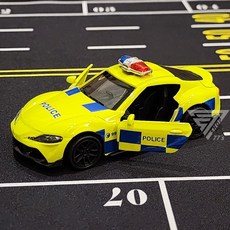 【台灣出貨】1:43合金超跑模型車，仿真警車合金模型，兒童玩具賽車, 【警車】豐田SUPRA, 1個