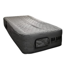DIA DAMO自動充氣床墊-單人灰色，快速充氣/收納袋提把設計，露營首選, 灰色